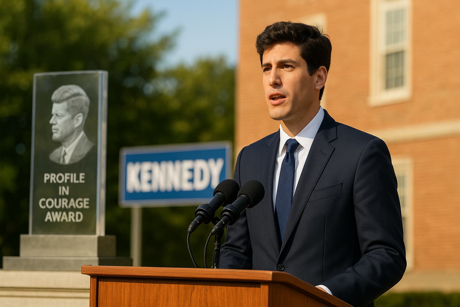 Kennedy Heir Sets Unlikely Bar for Trump Award