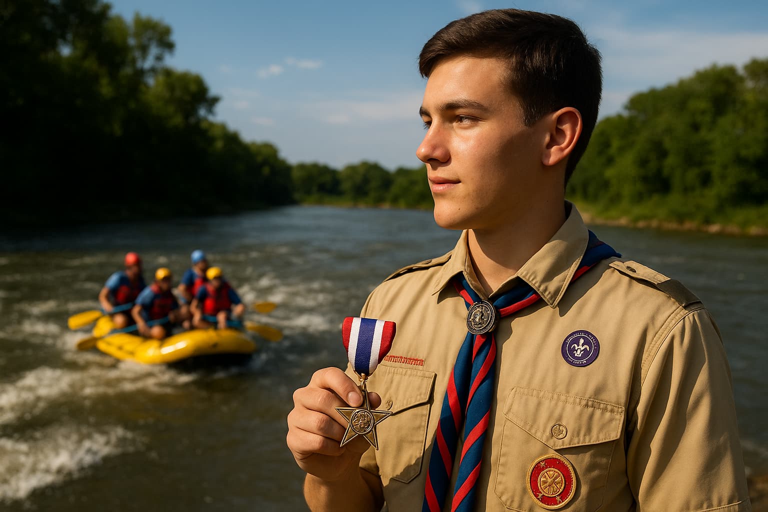 Houston Teen Receives Rare Honor for Whitewater Rescue