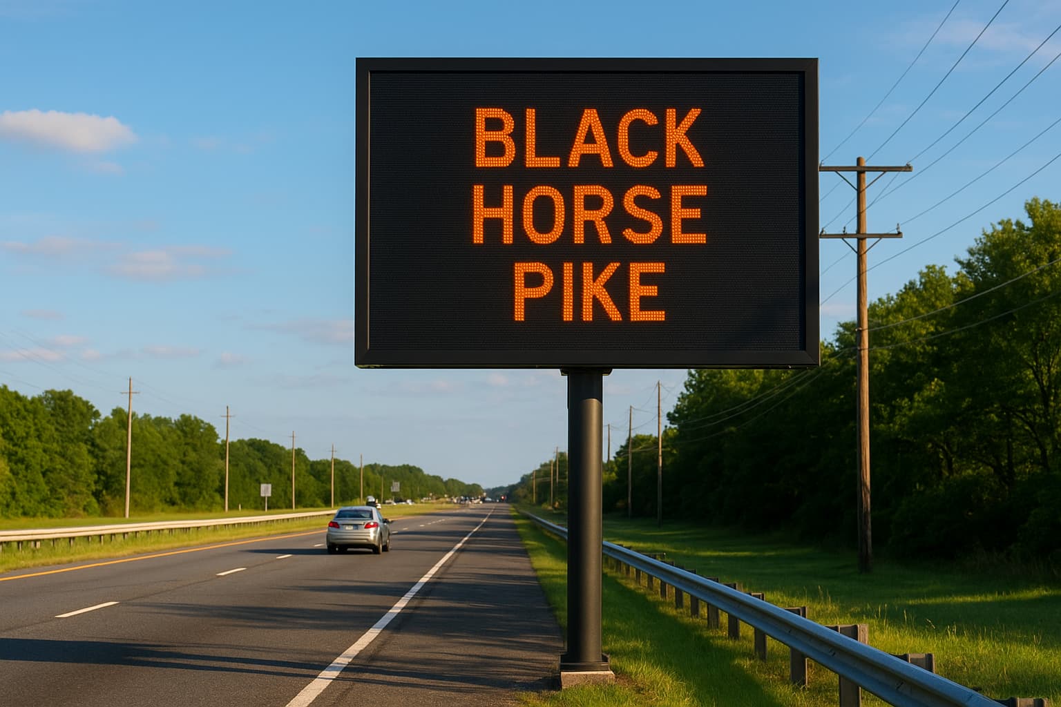 New Black Horse Pike Sign Sparks Debate Over Placement