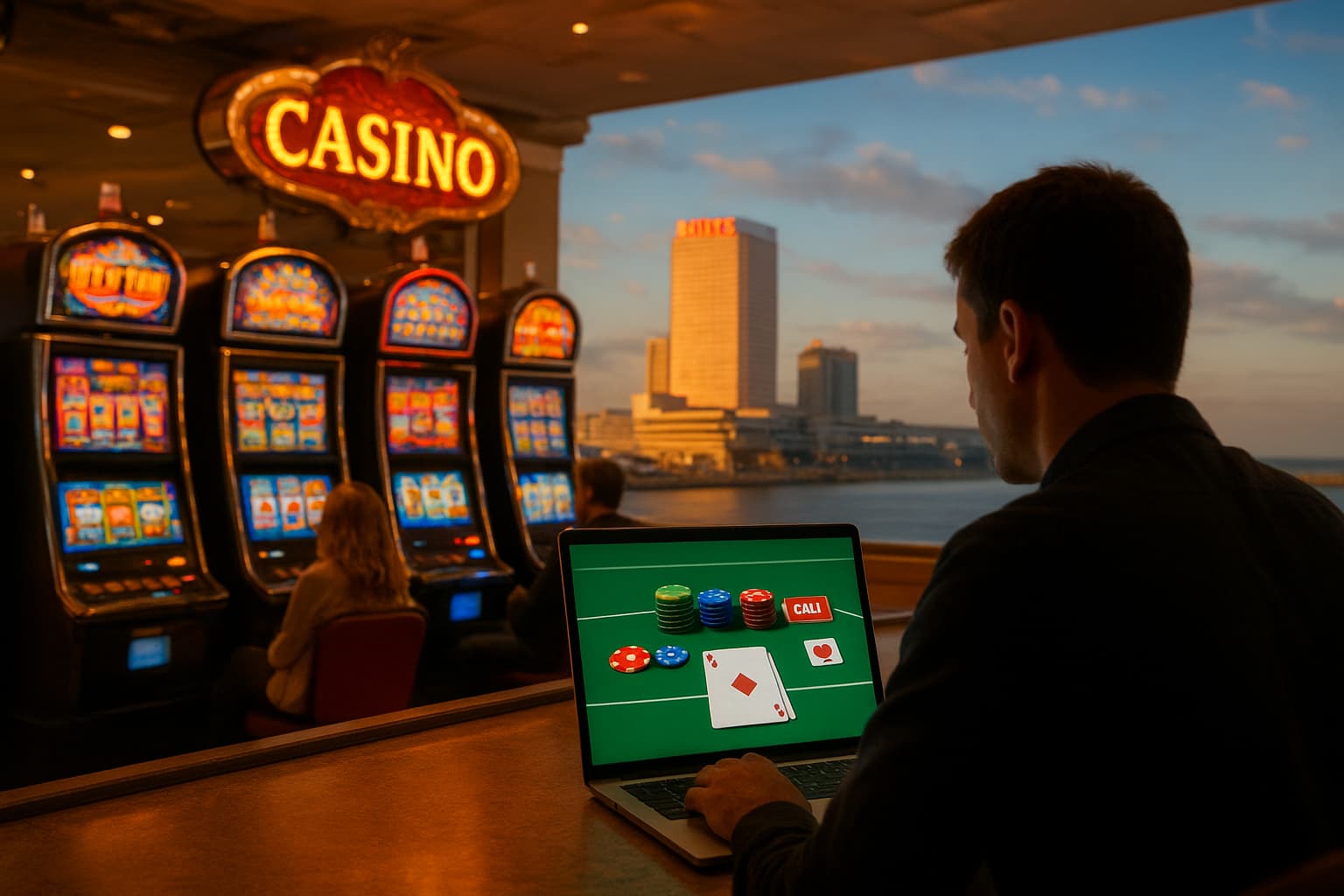 Atlantic City Casinos See Growth, But Online Gambling Dominates