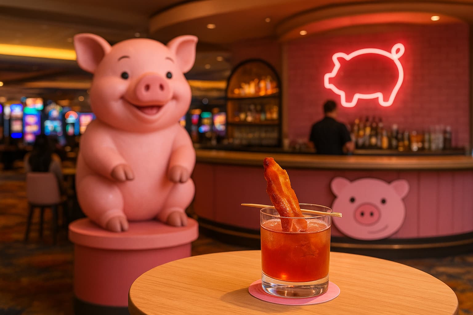 Resorts Atlantic City Opens Pig-Themed Pop-Up Bar