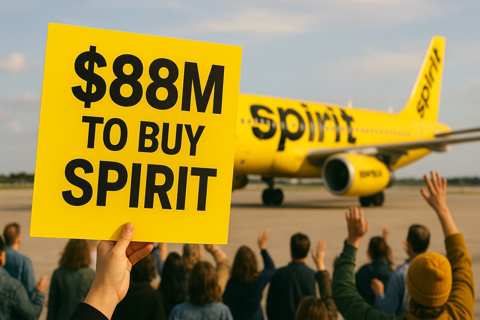 Viral Campaign Raises $88M to Buy Spirit Airlines