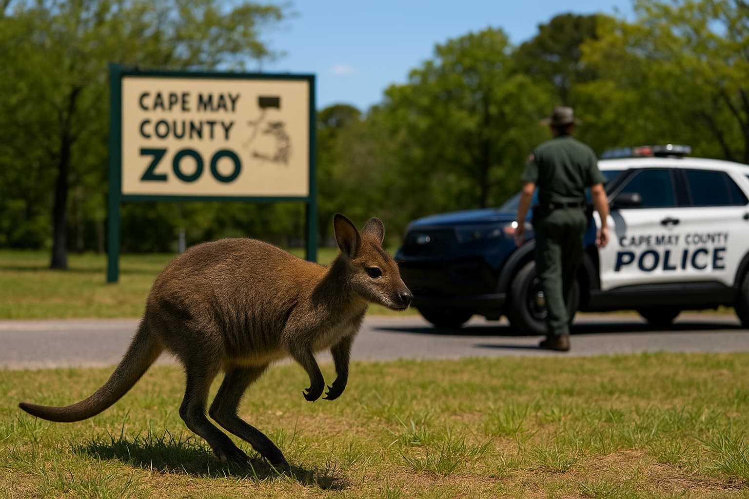 Wallaby Escapes Cape May Zoo, Search Underway
