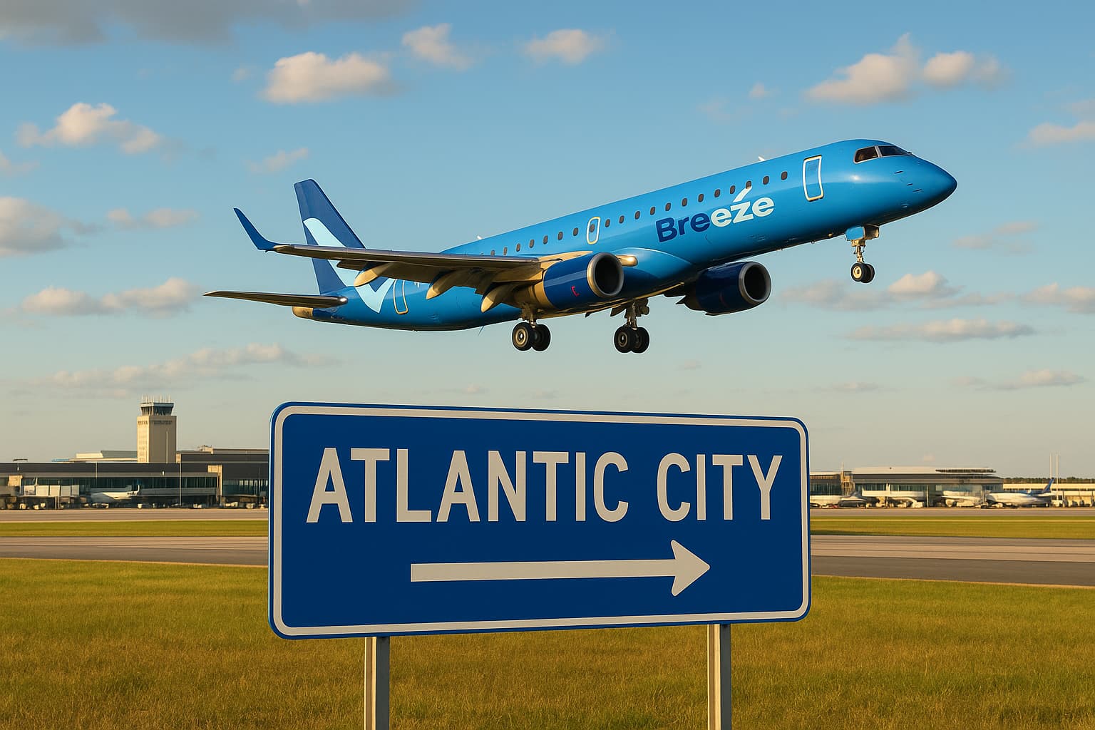 Breeze Airways Launches 11 New Routes from Atlantic City