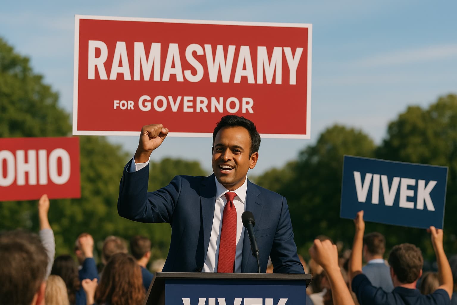 Ramaswamy Wins GOP Primary for Ohio Governor