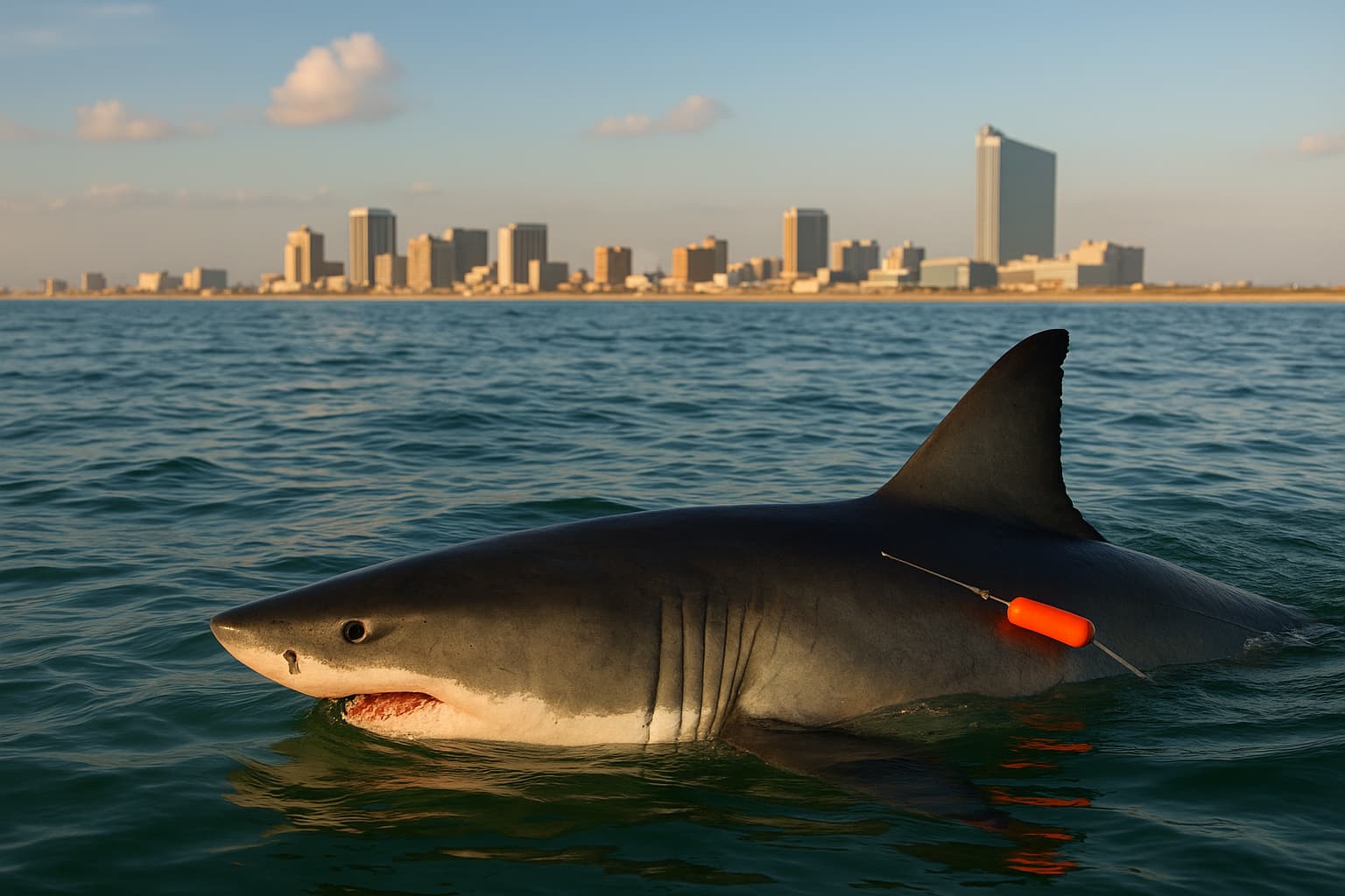 Great White Shark Detected Off Atlantic City Coast
