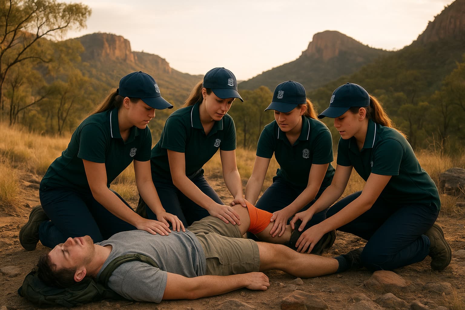 High School Students Rescue Injured Hiker Using Practiced Skills