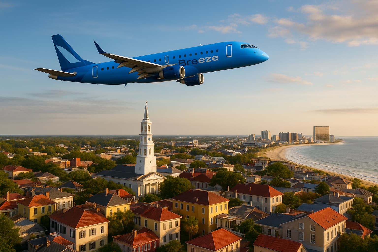 Breeze Airways Connects Charleston to Atlantic City