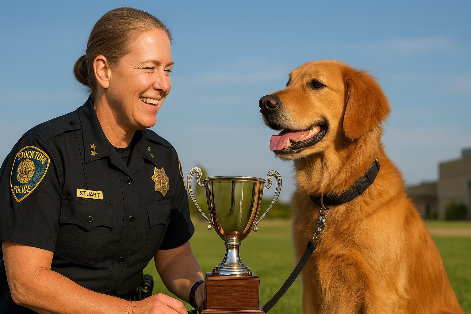 Stockton K-9 Team Wins National Championship at Home