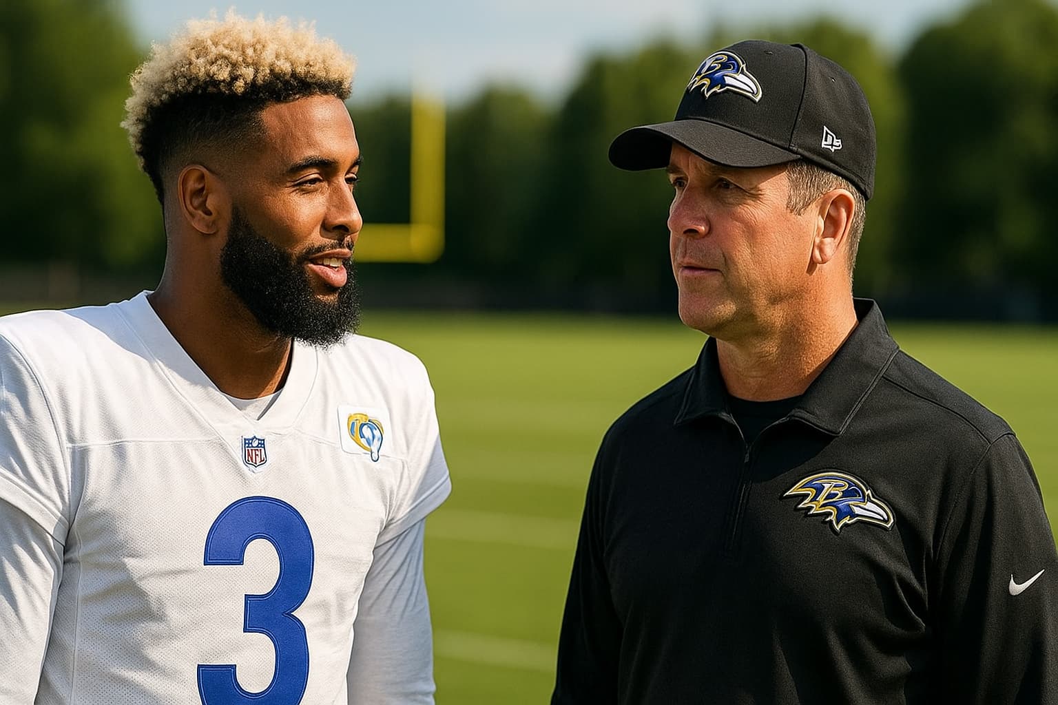 Harbaugh Delays Decision on Odell Beckham Jr. Reunion