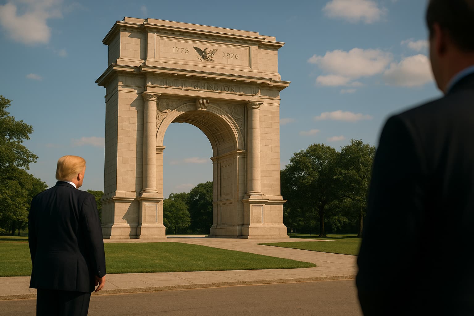 Trump Proposes Triumphal Arch for Nation's 250th Anniversary