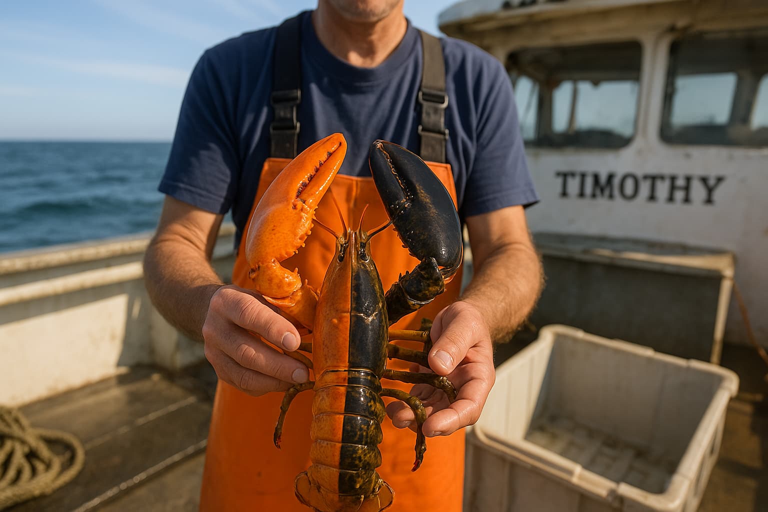 One-in-50-Million Lobster Caught Off Cape Cod Donated to Aquarium