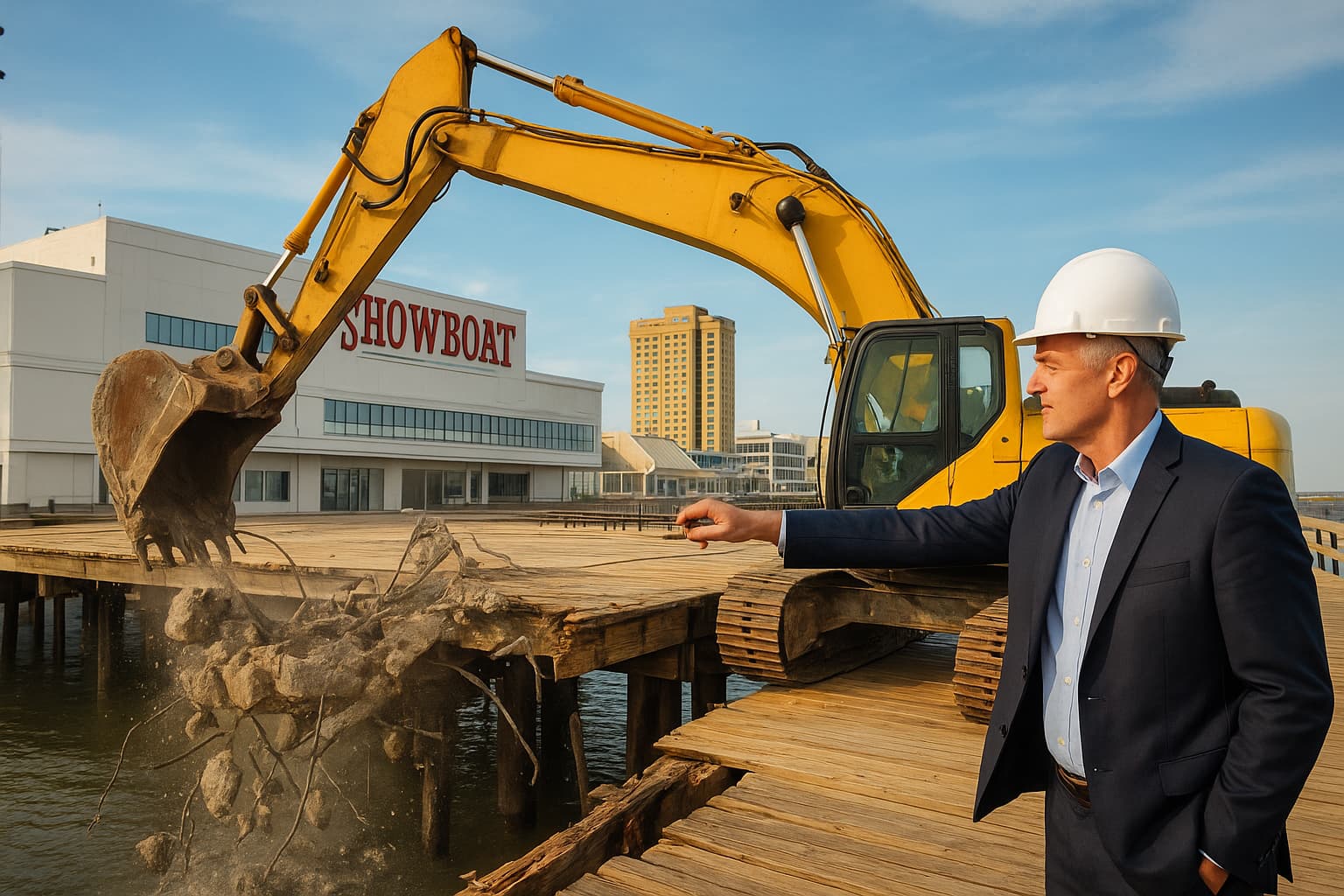 Showboat Owner Demolishing Garden Pier for Family Entertainment Project