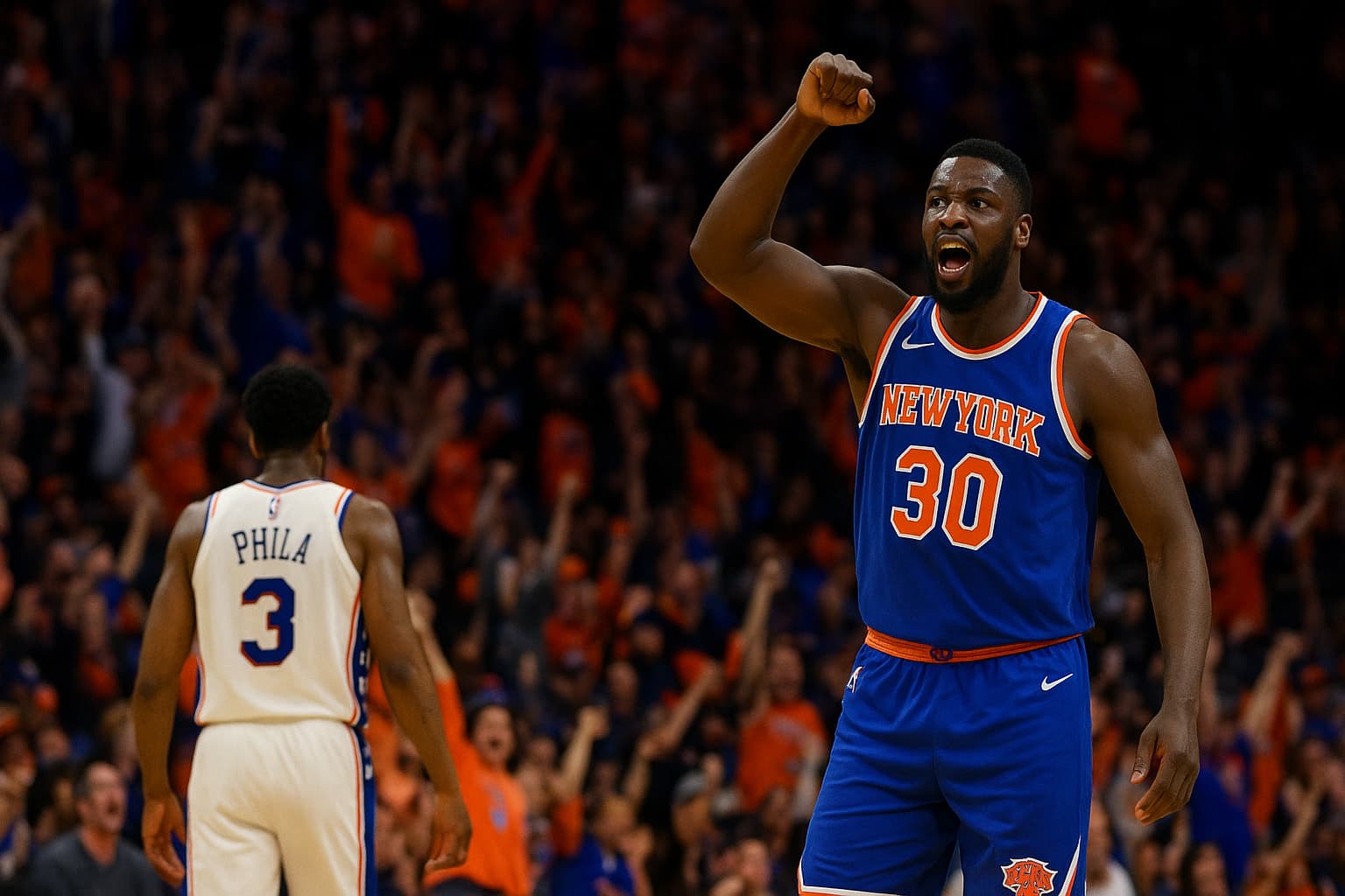 Knicks Sweep 76ers in Dominant Road Victory