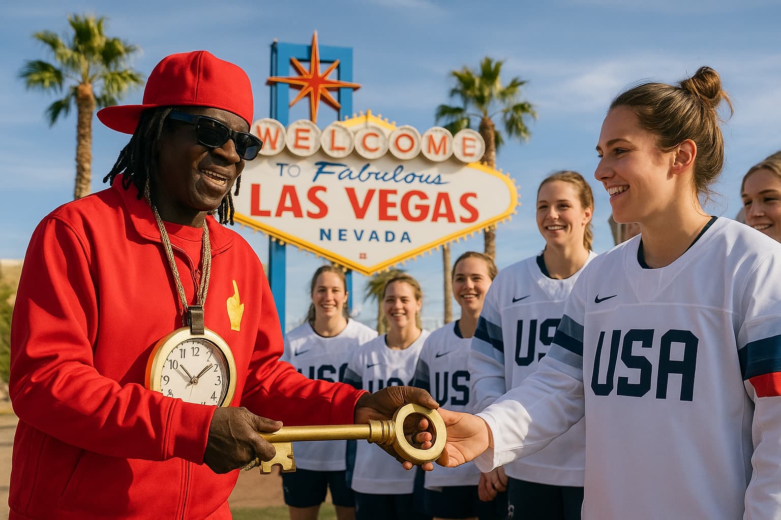 Flavor Flav Plans Keys to City for Women's Hockey Team