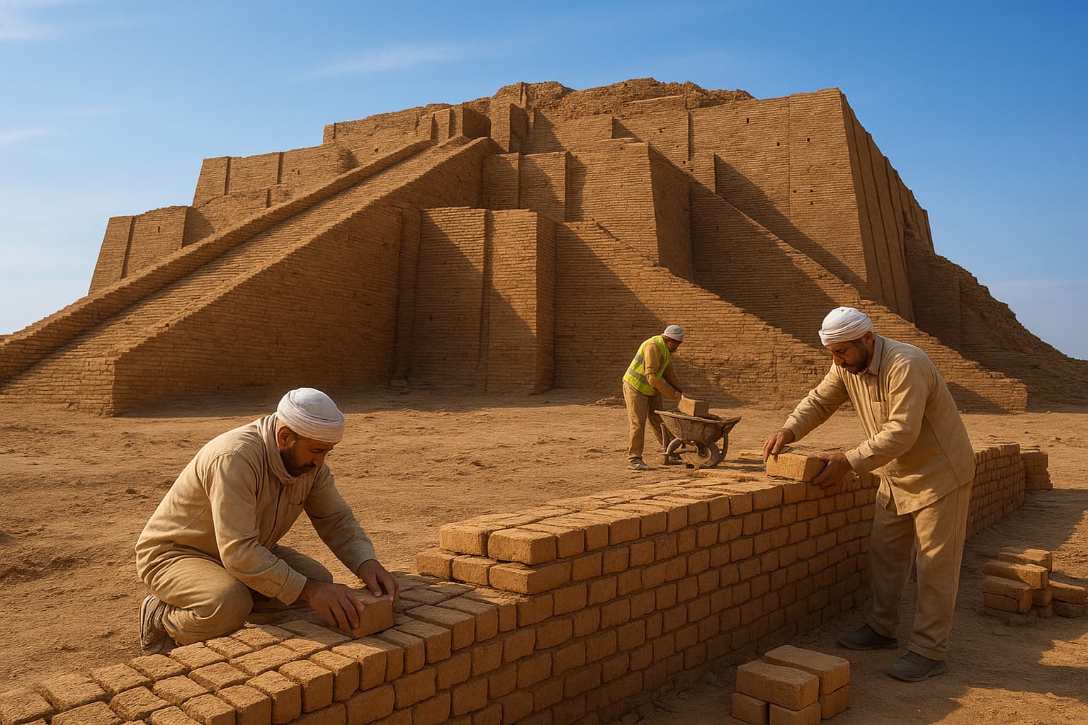Ancient Ziggurat of Ur Undergoes Authentic Preservation Effort