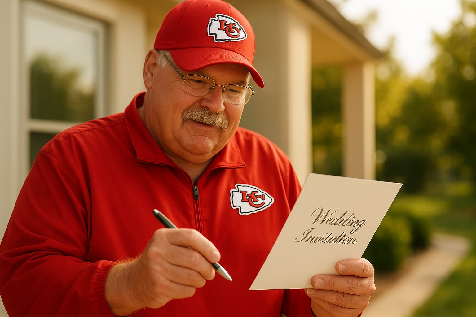 Chiefs Coach Andy Reid Confirms Wedding Invitation