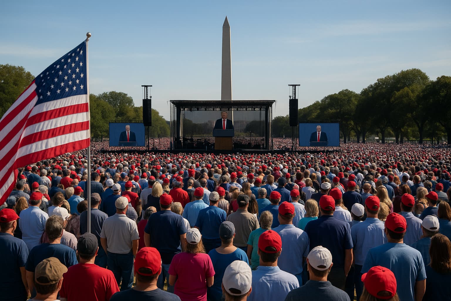 Trump Administration Addresses Conservative Christian Gathering on National Mall