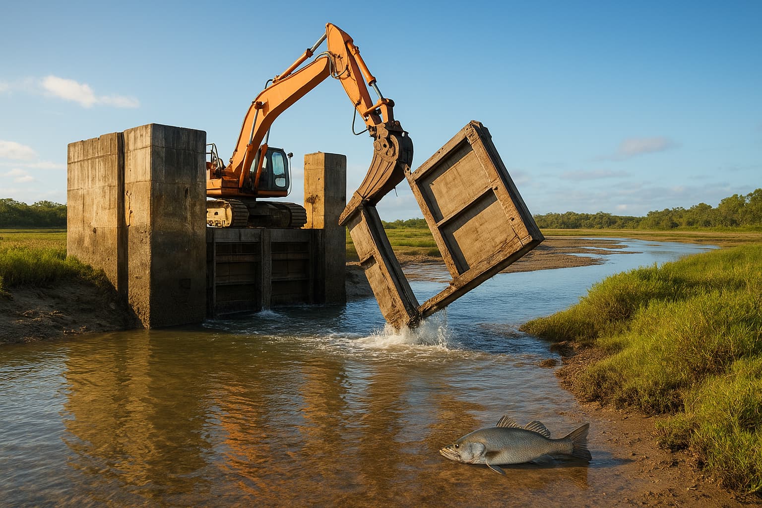 Queensland Removes Tidal Gates to Restore Coastal Ecosystems