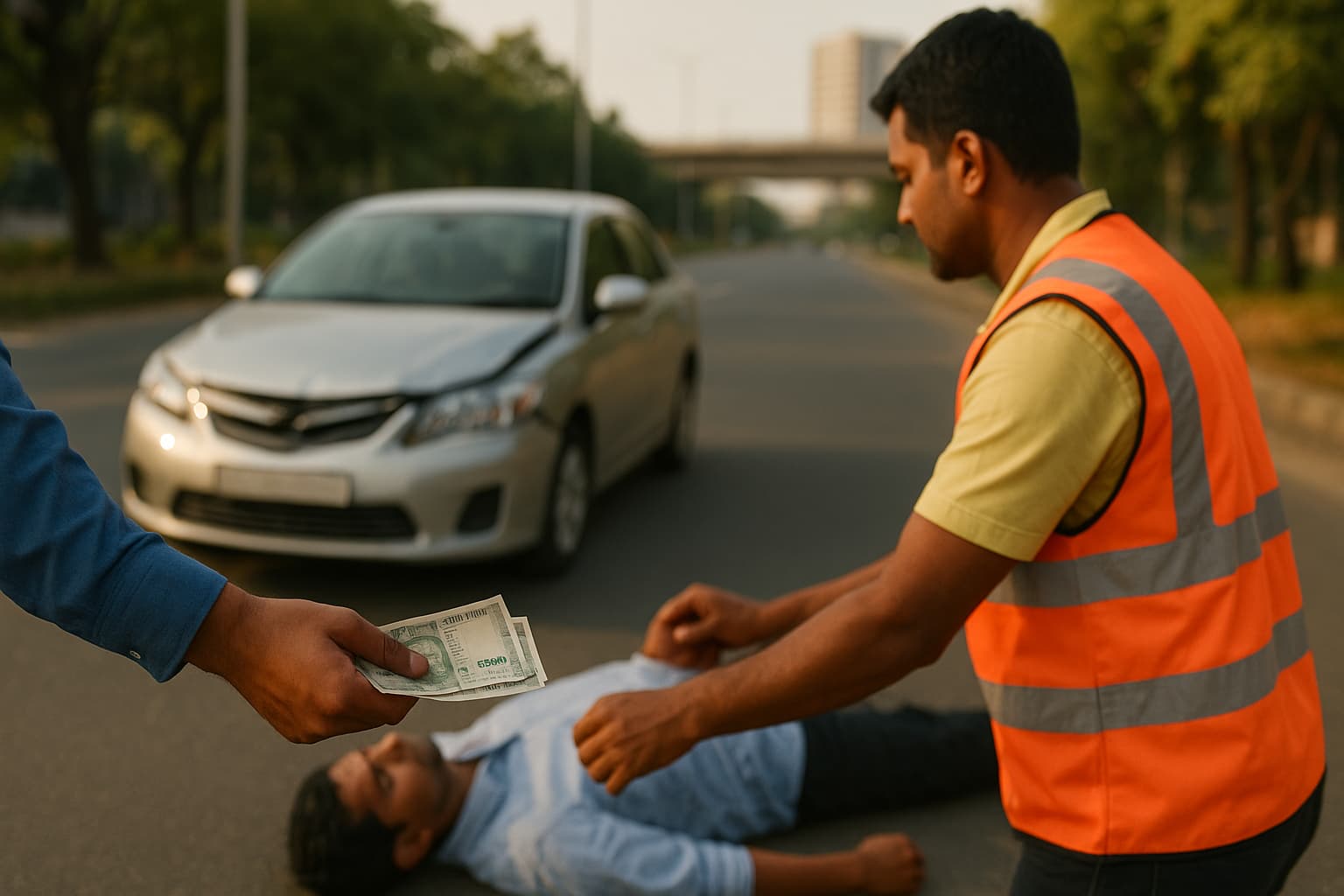 India Launches Cash Rewards for Road Accident Rescuers