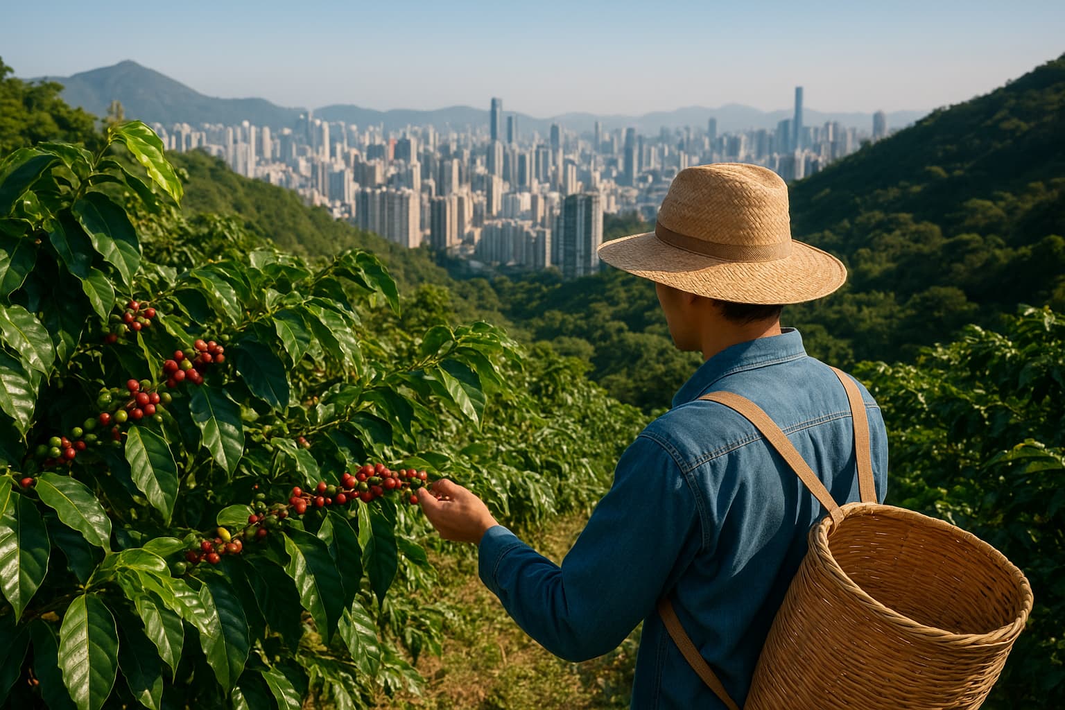 Hong Kong Farmers Grow Coffee in World's Densest City