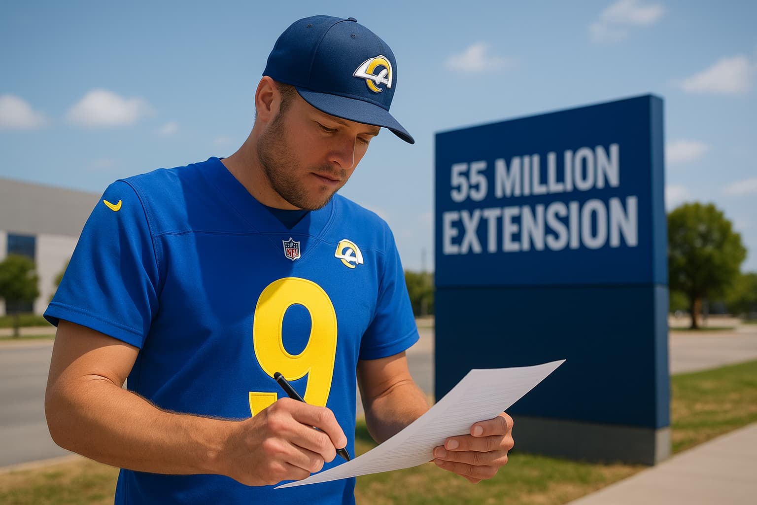 Stafford Signs $55 Million Extension with Rams
