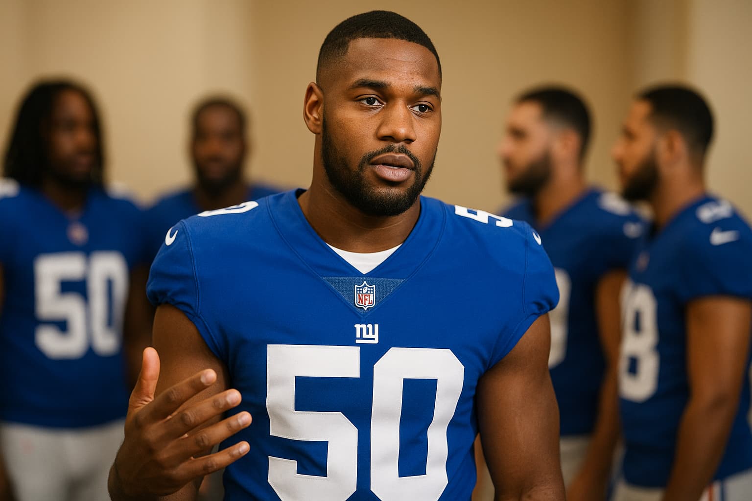 Giants' Carter Dismisses Locker Room Tension Rumors