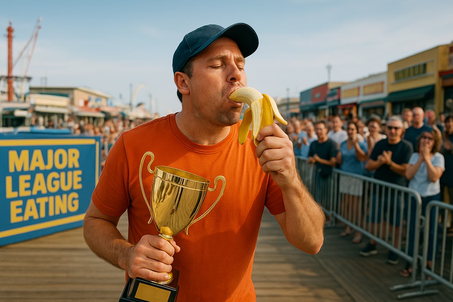 Wildwood Crowns World Banana-Eating Champion on Boardwalk