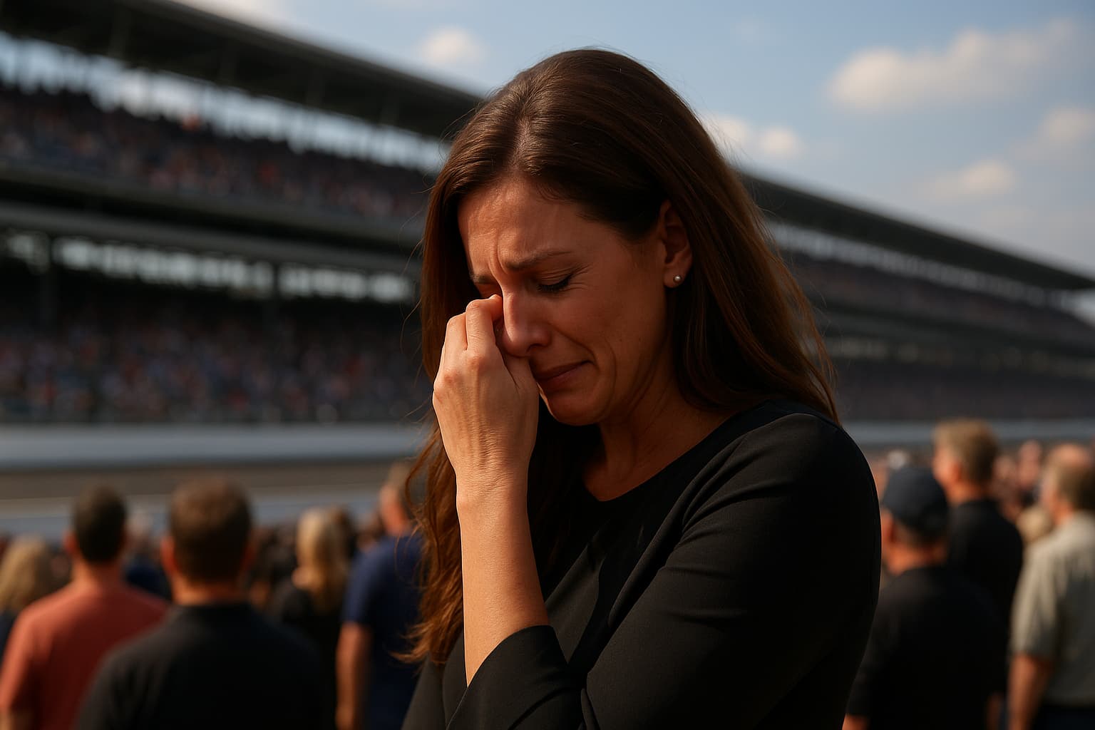 Samantha Busch Breaks Down During Indy 500 Tribute