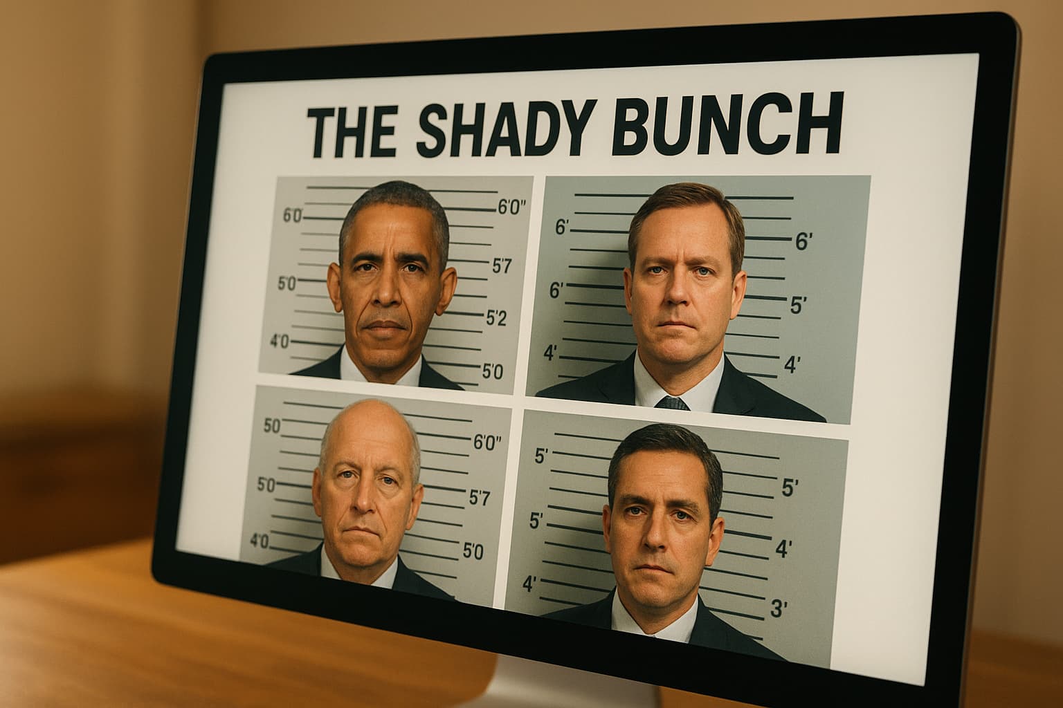 Trump Posts AI Mugshot of Obama on Truth Social