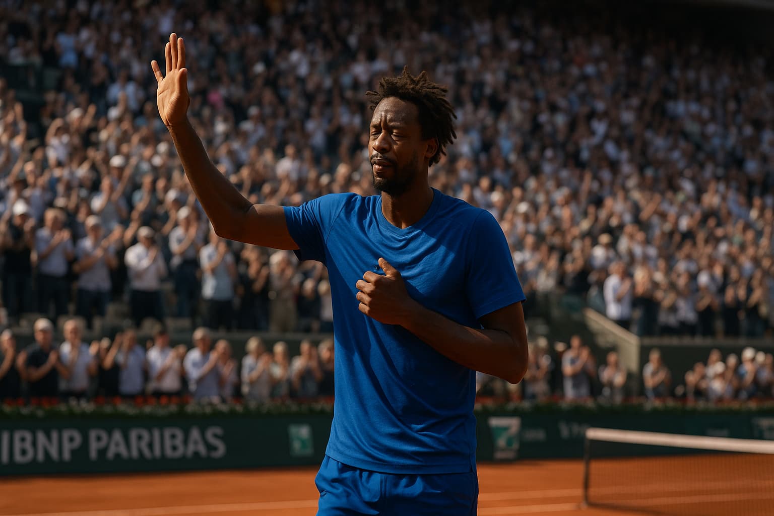 Gael Monfils Bids Emotional Farewell at French Open