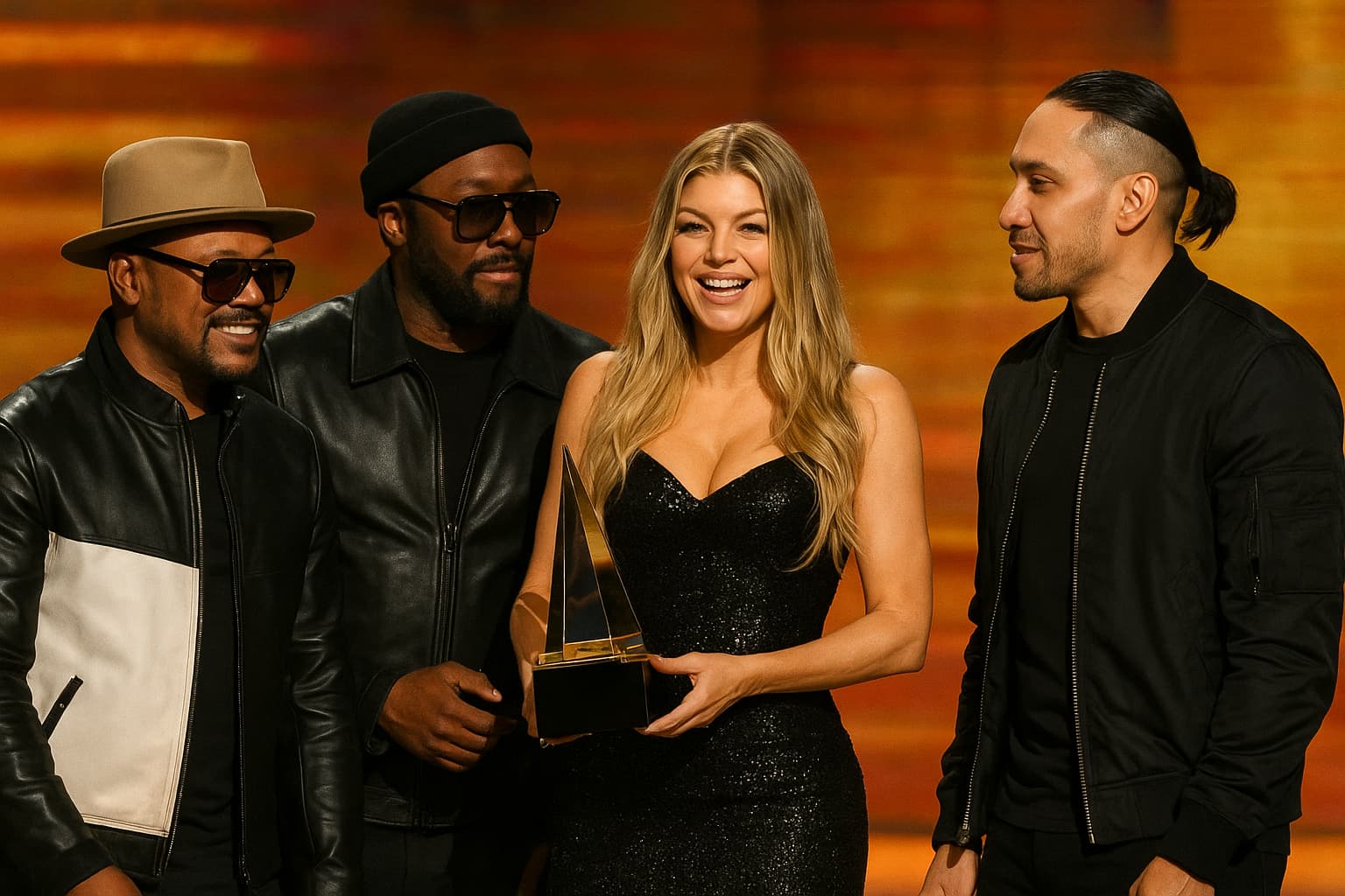 Fergie Reunites With Black Eyed Peas at AMAs