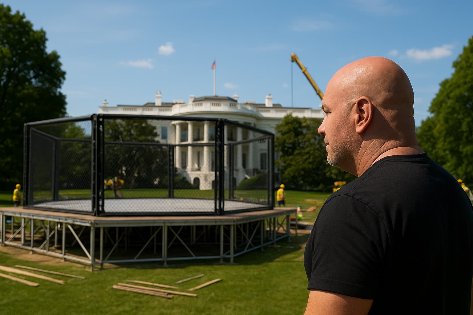 UFC Chief Building Fight Arena on White House Lawn