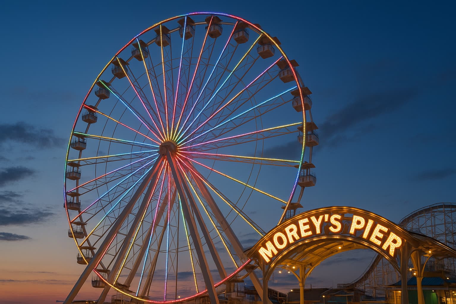 Morey's Pier Giant Wheel Gets Major Upgrade