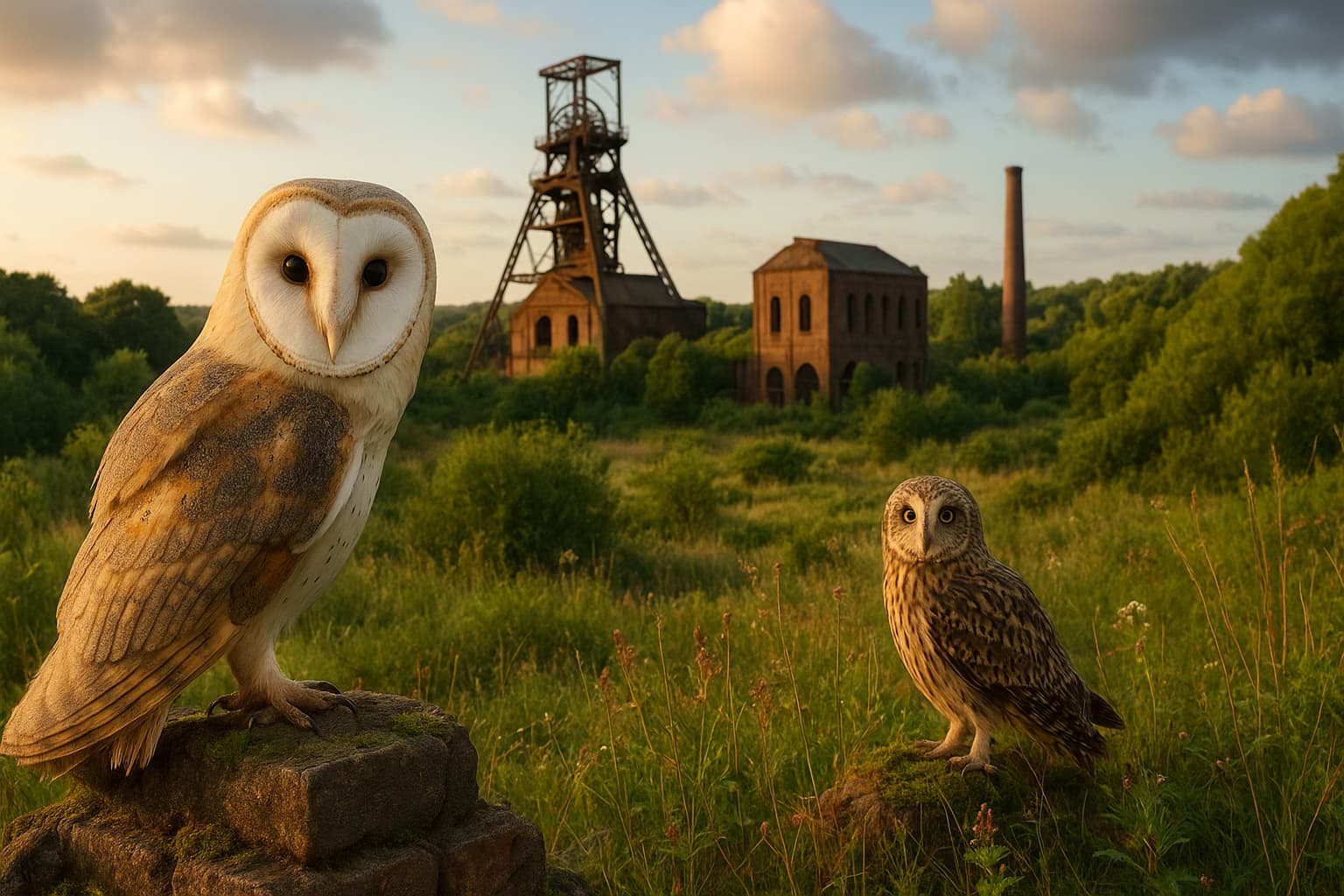 Owls Reclaim Abandoned English Coal Mine After 50 Years
