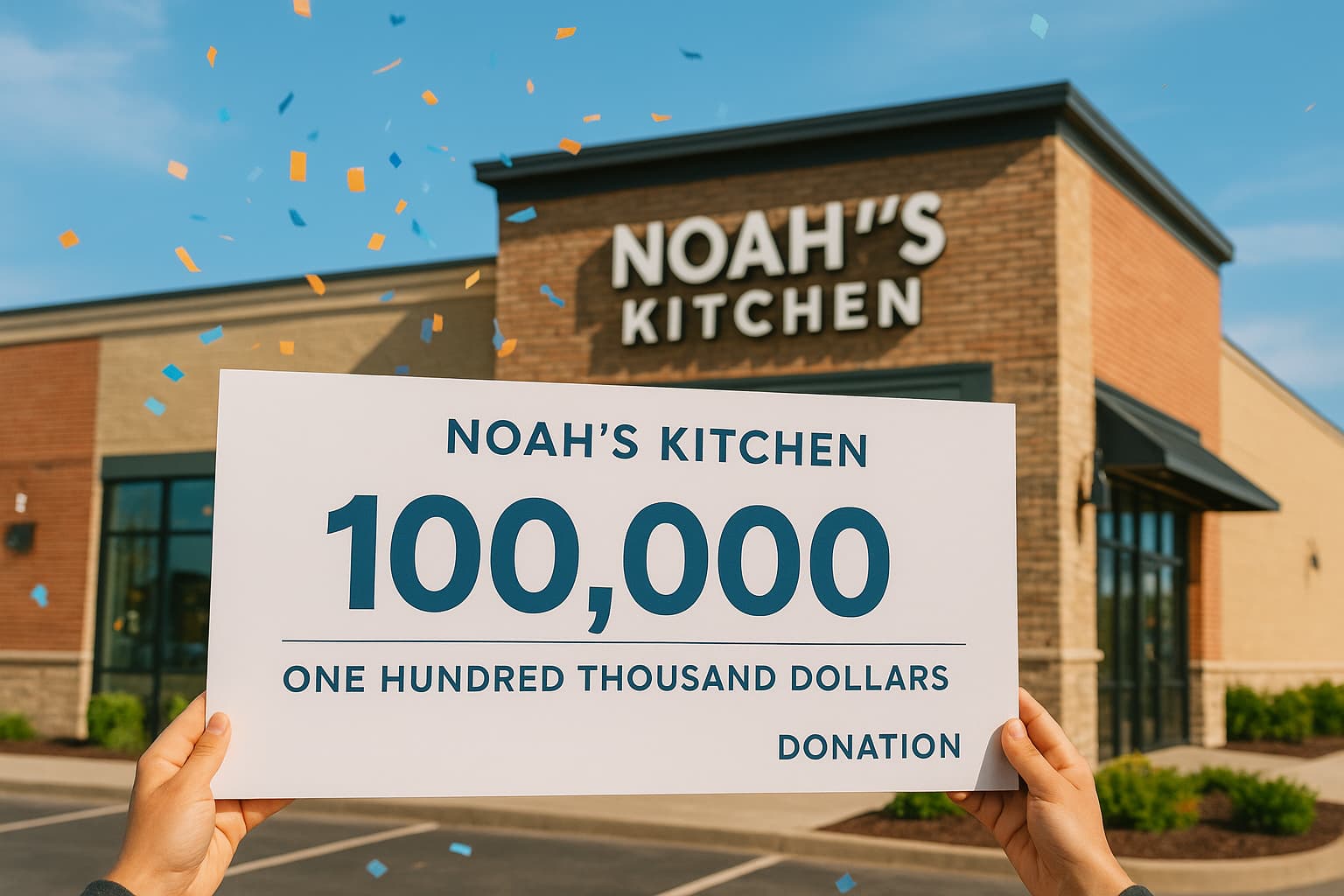 Noah's Kitchen Surpasses $100K in Charitable Donations