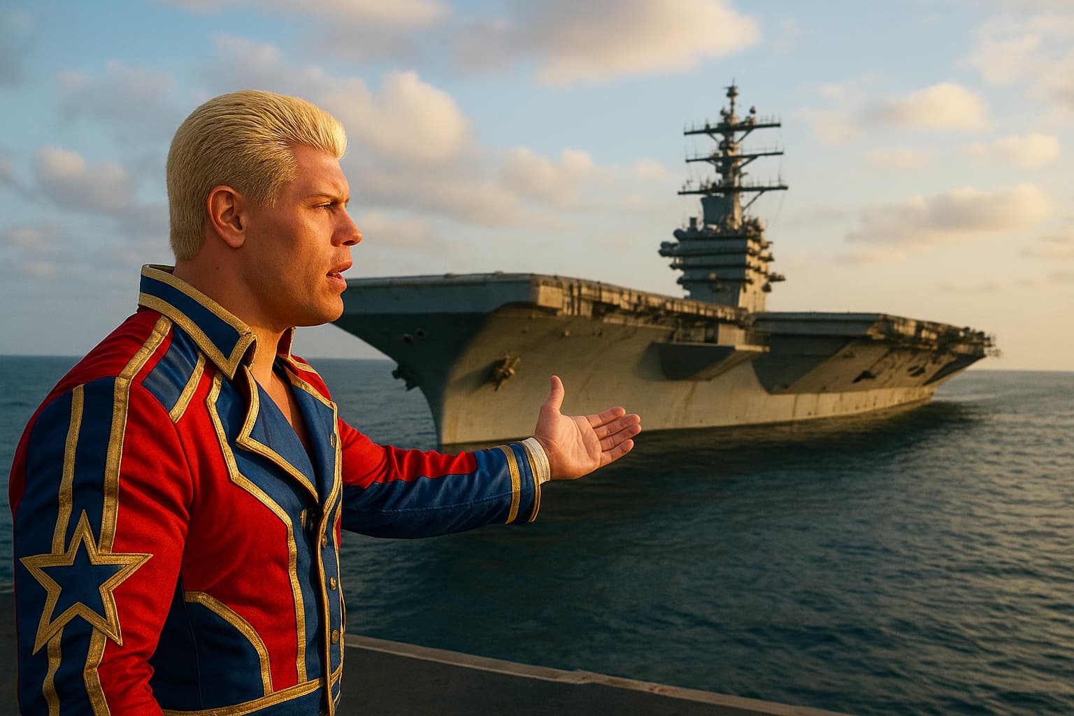 Cody Rhodes Pitches Aircraft Carrier WWE Match