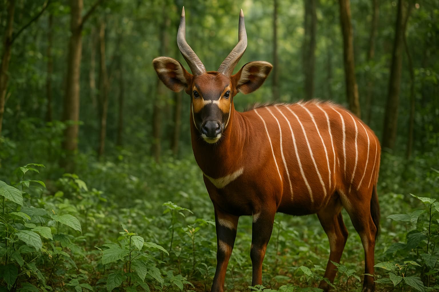 Rare Mountain Bongos Rediscovered in Kenyan Forest