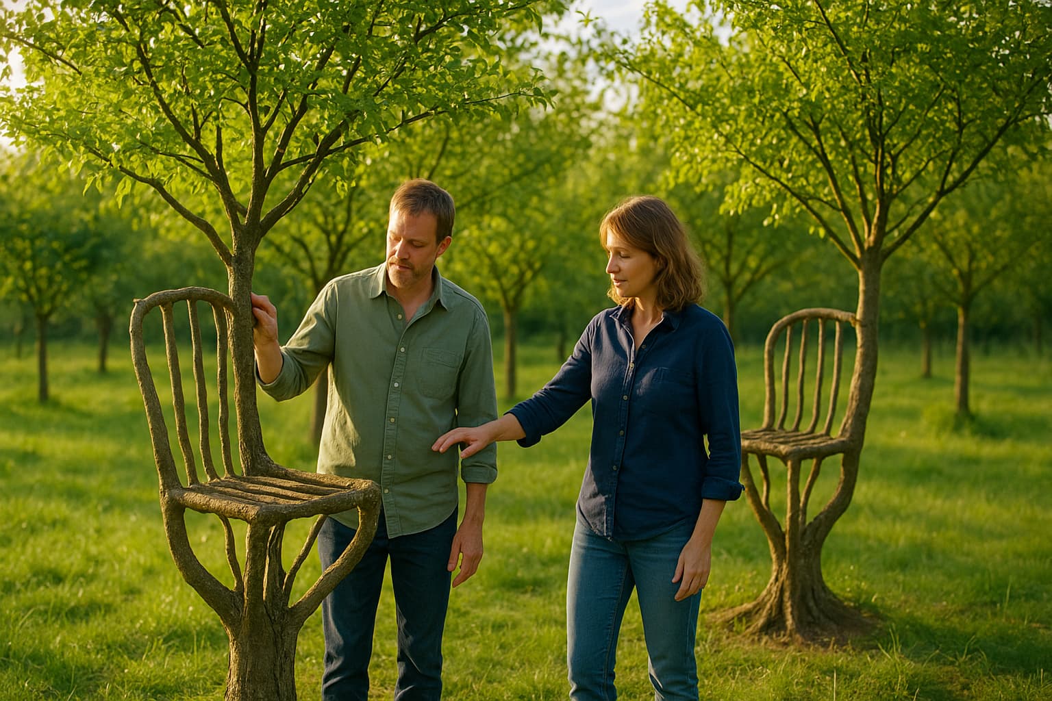 British Couple Grows Chairs Directly on Trees