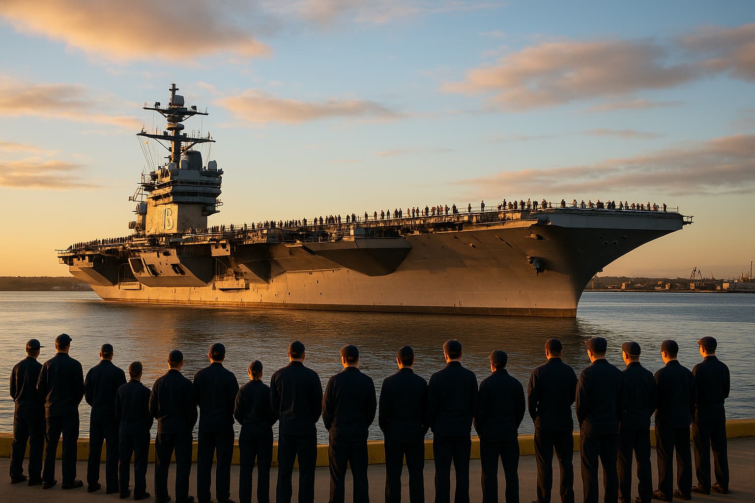 USS Ford Returns Home After Year-Long Deployment